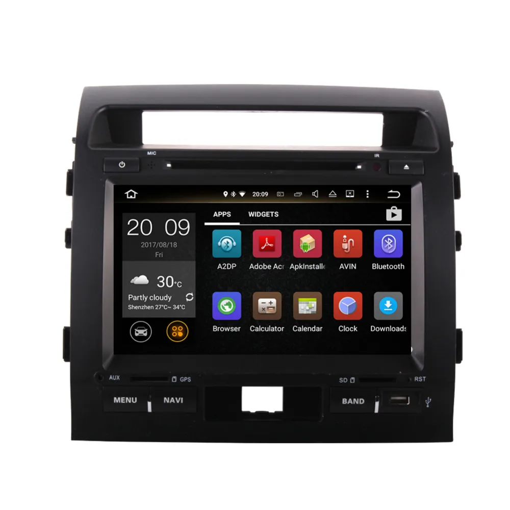Android 7 1/8 0 Octa Core 4 Гб RAM автомобильный DVD мультимедийный плеер GPS навигация для Toyota Land