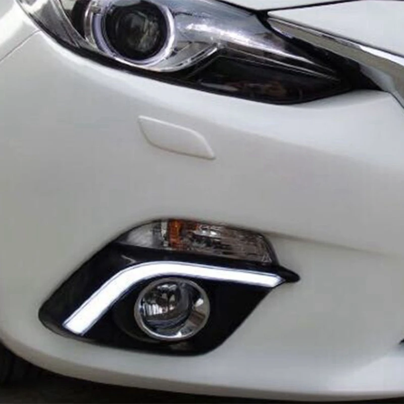 Автомобильная вспышка для Мазда 3 Мазда 3 Axela СИД Drl дневные ходовые крышки