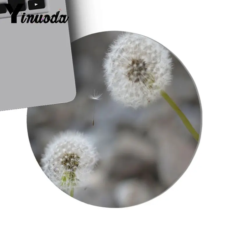 Yinuoda Custom Skin Dandelion Flowers Rubber PC Computer Gaming mousepad DIY Luxury High-end Protector mousepad gamer