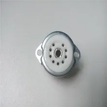 10 шт. керамическая ламповая панель GZC9-F 9 pin scaffolding цилиндровой держатель для мобильного телефона черный средства ухода за кожей стоп для Hi-Fi 12AX7 12AU7 12AY7 6J8