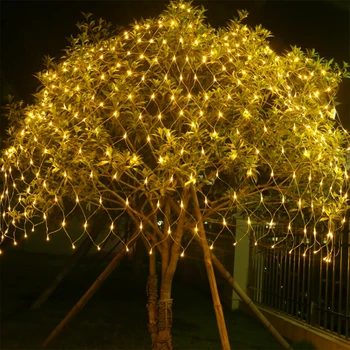 

Led Net Mesh String Light 1.5x1.5M 3x2M 4x0.6M Garland Fairy Light for Garden Home Wall Wedding Party Decorate US/EU plug