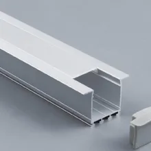 Высокое качество OEM/ODM встраиваемые широкие светодиодные алюминиевые профили профиль с крышкой и заглушки для светодиодный полосы света