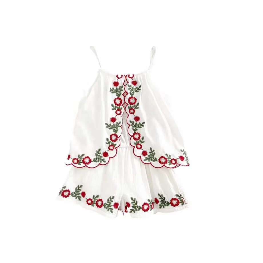 

Baby girls rompers summer 2019 cotton embroidery floral romper baby onsie baby clothes summer clothing
