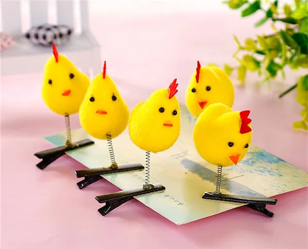 Little Yellow Chicken Hair Clip Fun Make up Decoration - 17