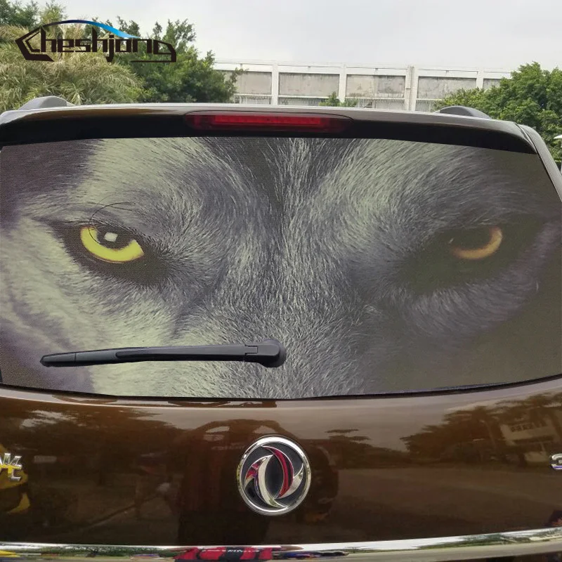 Rear Windshield Decal Stickers Mesh Film Vinyl Sticker Car styling Rear