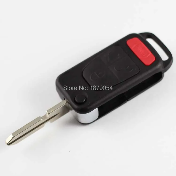 Mercedes Benz 3 1 button flip Key Case shell With HU39 Key Blade key Blanks(3).JPG