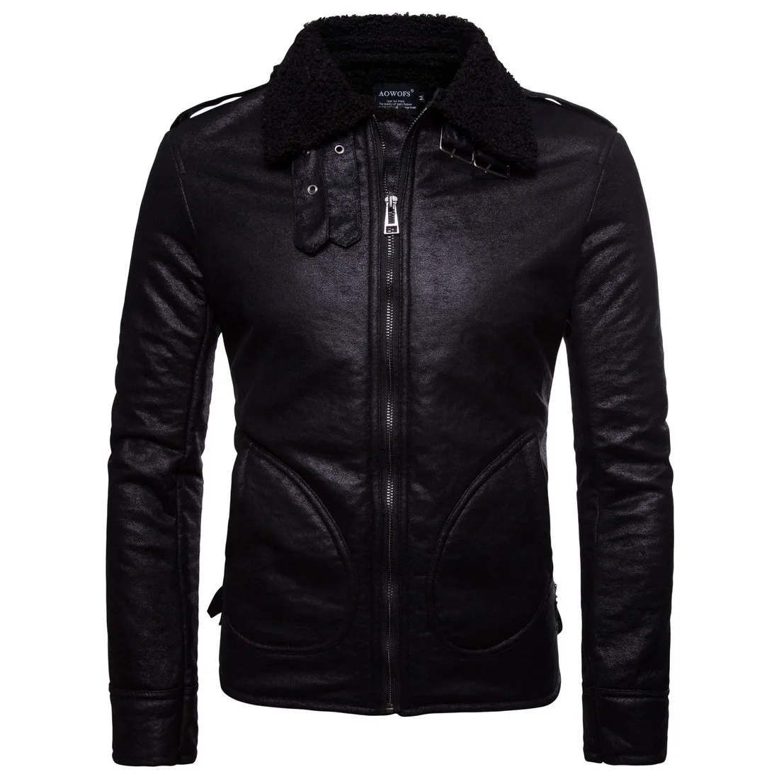 European and American leather PU leather jacket jacketin Faux Leather