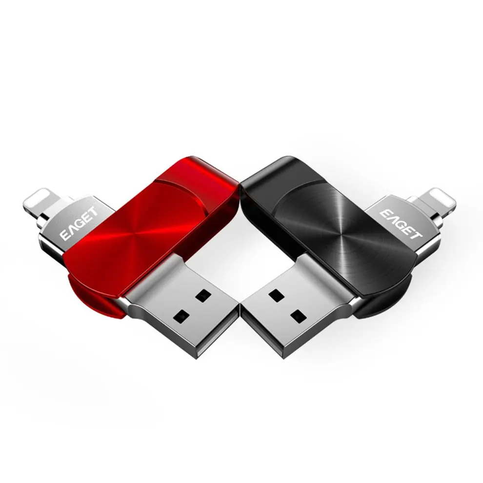 EAGET I66 USB 3.0 OTG 64G 128G Metal Pendrive Encryption Flash Drive