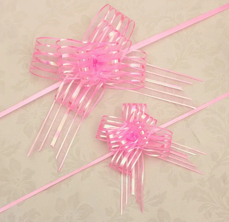 2015 New 10pcslot Wedding Pull Bow Ribbon For Wedding Car Decoration Cute Pull Bow Ribbon For Gift Wrap 5 Colors (2)