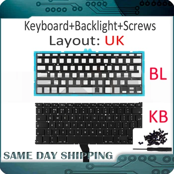 

New for Apple Macbook Air 13" A1369 A1466 UK English Keyboard with Backlight Backlight 2011 2012 2013 2014 2015 2017 Years