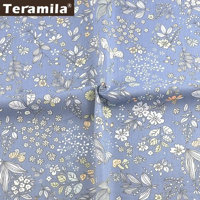 Teramila 100% хлопчатобумажная ткань материал для шитья цветочный Скрапбукинг