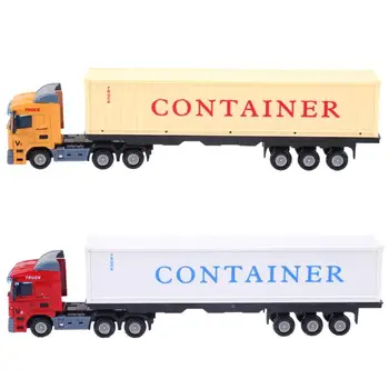 

Mini 1:48 Alloy Construction Vehicle Model High Simulation Container Truck Diecast Model Toy Collection Gift For Kids Toys