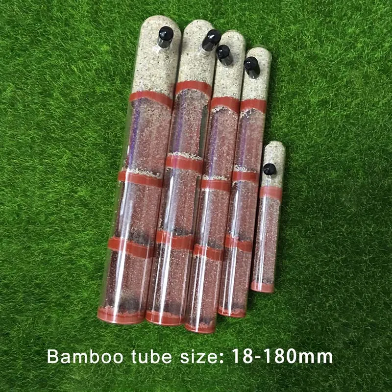 Tube size 18-180mm DIY экологическая муравьиная ферма бамбуковая пробирка Муравьиное гнездо различные размеры трубы муравьиный дом для домашнего животного муравьиная мастерская королева муравьиная домашняя - Цвет: Tube size 18-180mm