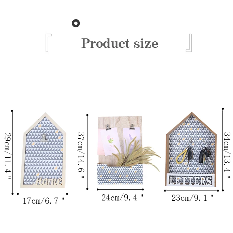 Скандинавские современные интерьерные настенные украшения, креативные доски для сообщений, украшения, деревянный дом, стеллаж для хранения, магазин, дверь, настенные Подвесные Подарки