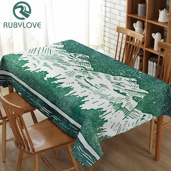 

Plant Pattern Tablecloth Pastoral Style Cotton Linen Dining Table Desk Cover Coffee Tablecloths