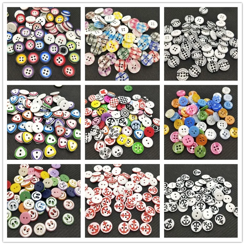50g Arte y Artesanías Coser Botones Scrapbooking Tarjeta Mixta Y Varios Colores