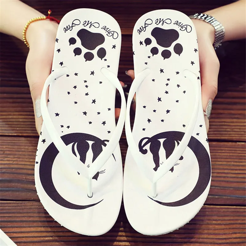 

Summer female slippers 2019 new pinch flat bottom non-slip casual beach flip flops home slippers flip flops women TUX18