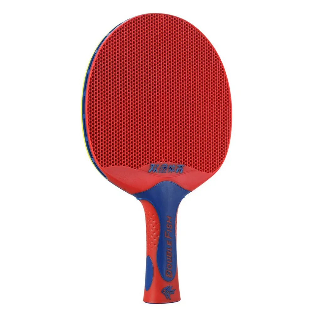 1 шт двойной рыбы длинной ручкой ракетка для пинг-понга Double Face Настольный теннис ракетка для настольного тенниса Пластик резиновая