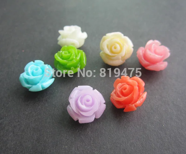 

10PCS12mm Coral Beads Cabochon Rose Fashion Beads multi-color for Jewelry making DIY accessoires