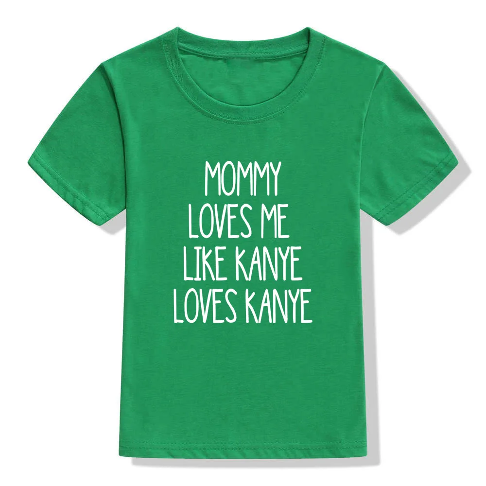 Mommy Loves Me/стильные футболки летняя Милая Детская футболка с короткими рукавами