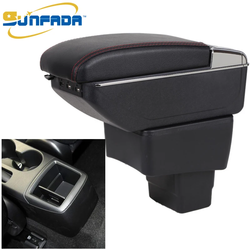 

SUNFADA Car Armrest Box Central Store Storage Box For MAZDA CX-3 CX3 CX 3 2016-2018 Arm rest With Ashtray Cup Holder USB