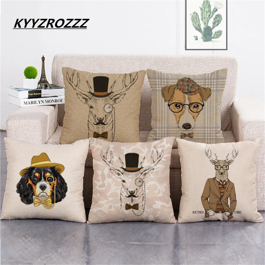 Reindeer Deer Head Silhouette Digital Collage Print Car Decorative