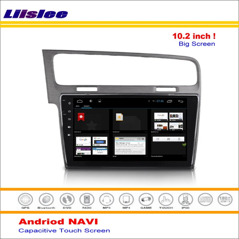 Best Liislee Car Android GPS Navigation System For Volkswagen VW Golf Mk7 2012~2016 Radio Stereo Audio Video Multimedia No DVD Player 4