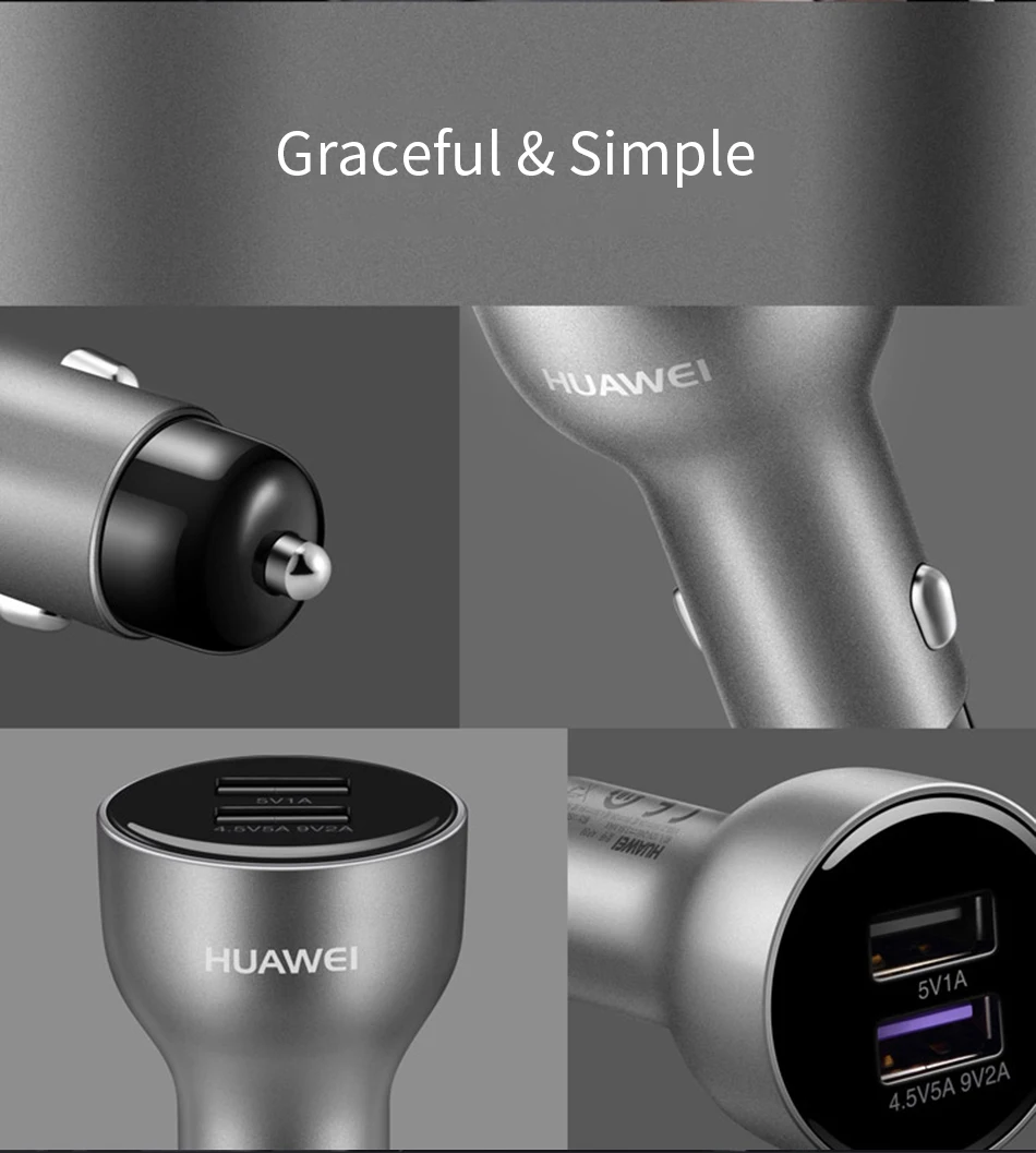 4Huawei P10 P9 Plus Lite Super Car Charger USB Charger Travel 5V4.5A 100% Original Duable USB Port Honor V10 10 View10 Nova 3e