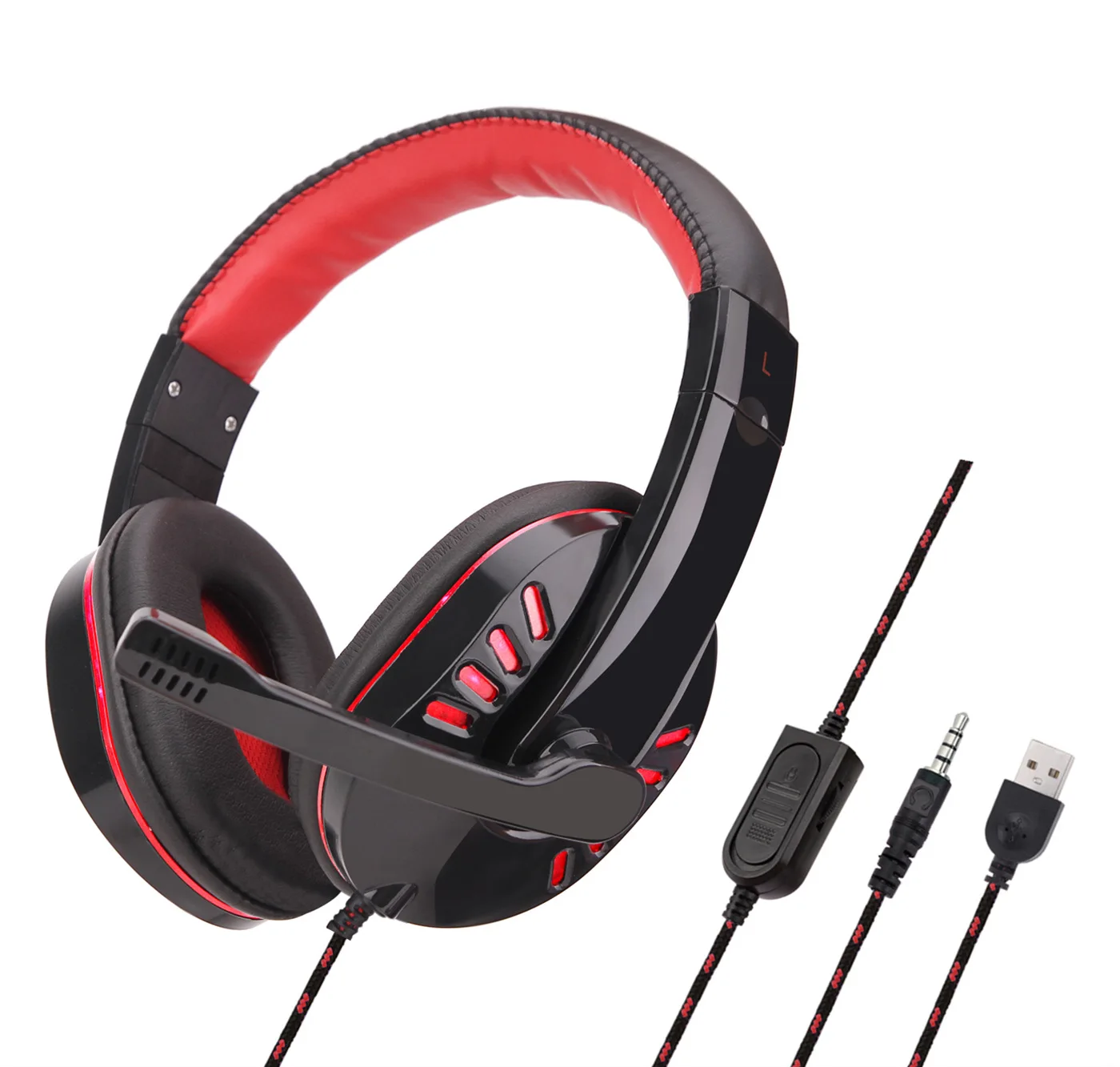 3,5 мм Проводная игровая гарнитура стереоhifi музыкальные наушники для PS4 Xbox nintendo игровой коммутатор осветительные наушники для ПК ноутбука