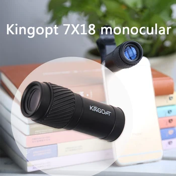 

Original binoculars Kingopt 7X18 Monocular high quality Telescope Pocket Hunting Optical Prism Scope no tripod