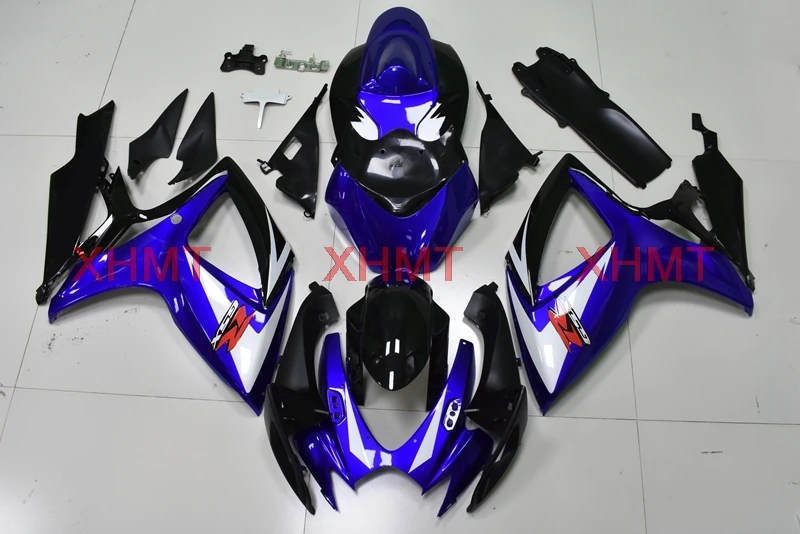 Для GSXR 600 2006-2007 K6 кузов GSX-R750 07 кузов GSXR 600 06 сине-черный, сверкающий