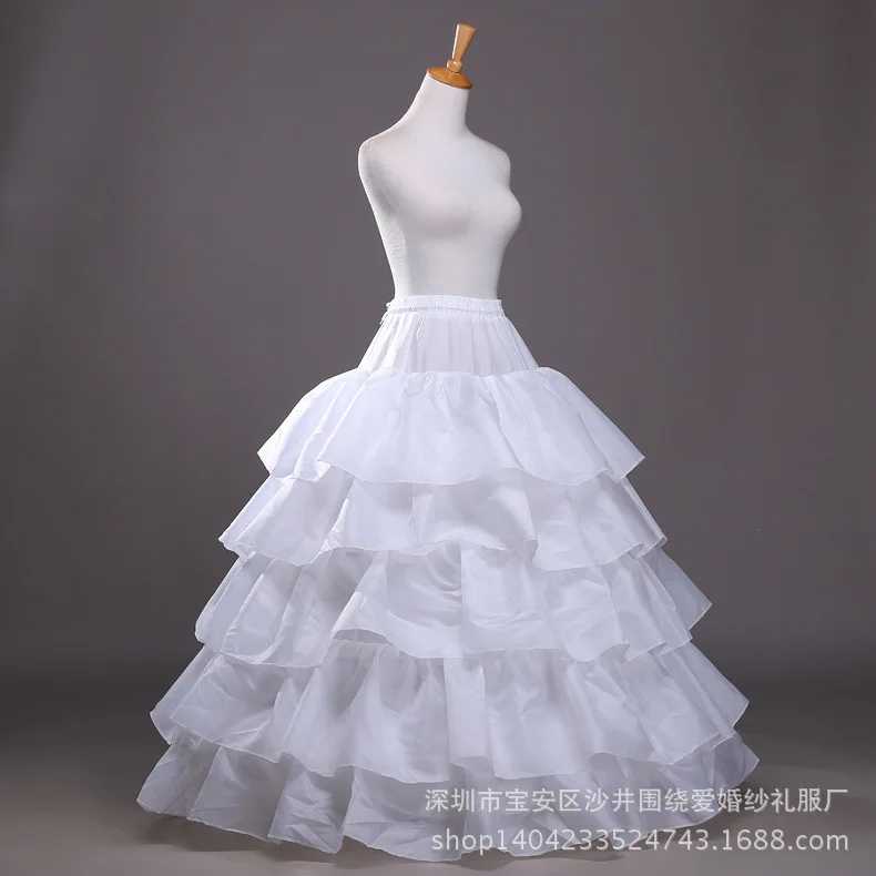 Белый 4 Hoops 5 мяч для гольфа свадебное платье свадебная Нижняя юбка Crinolines свадебное платье аксессуары