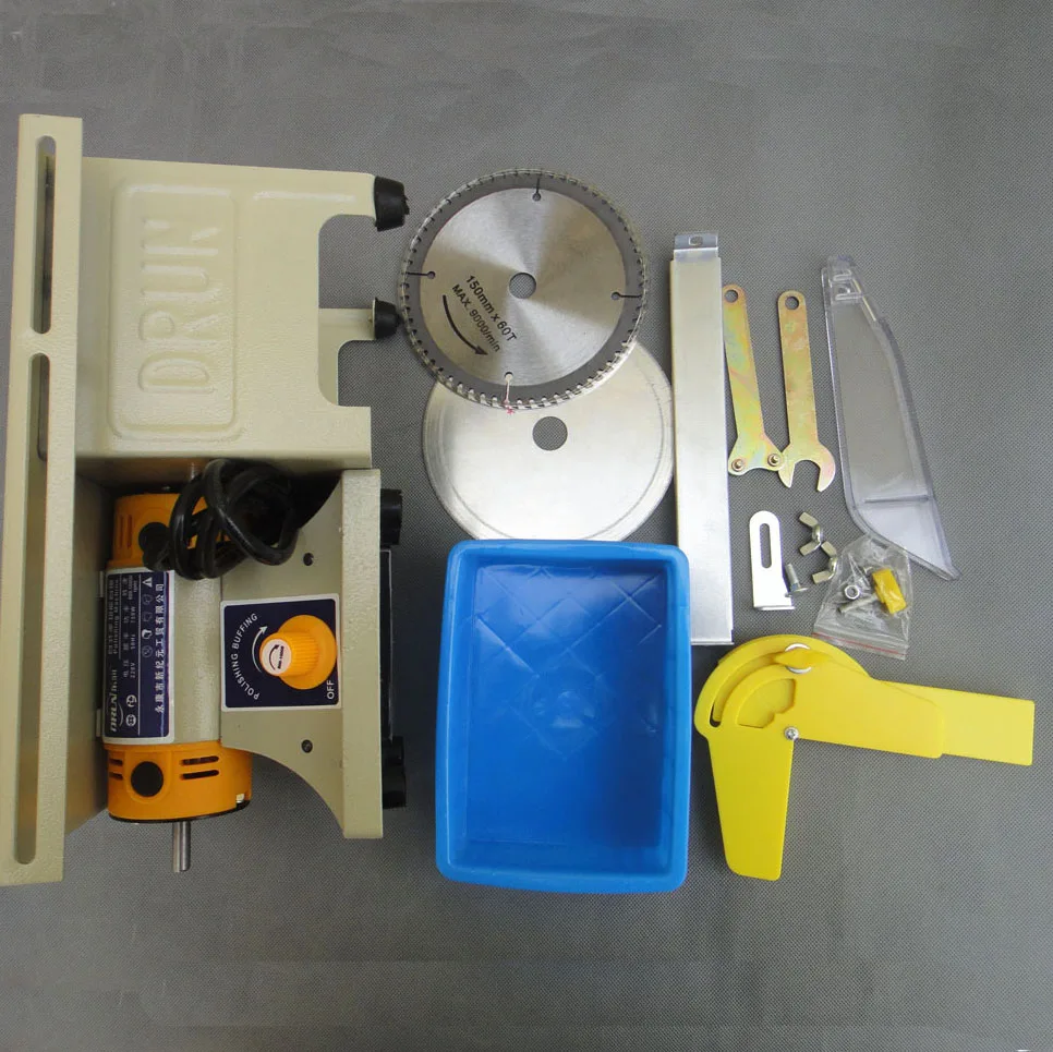 DIY small table saw low noise Household model making circular saw blade Woodworking wood cutting machine tool