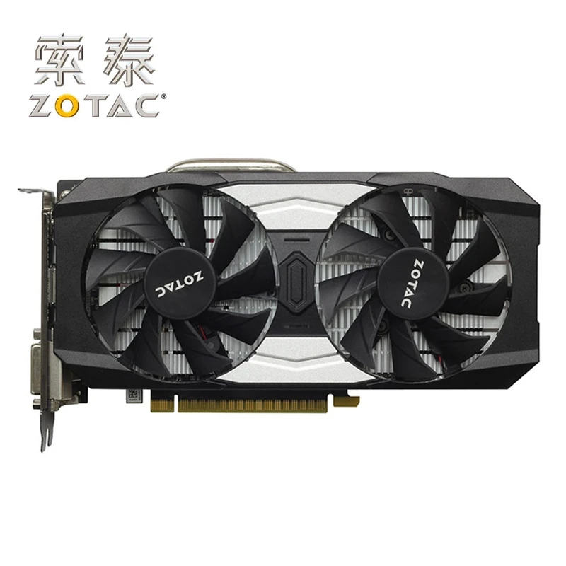 ZOTAC GTX 1050Ti-4GD5 Destroyer OC видеокарта GPU GTX1050 Ti 4 Гб карта для GeForce GTX1050Ti разгон 128 бит видеокарта б/у