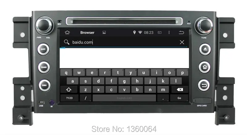 Sale Quad Core Android 5.1 Car DVD for Suzuki Grand Vitara with Navigation system Radio WIFI 4G audio video player support OBD DVR 7