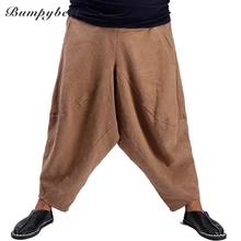 Весенняя и Осенняя Новая повседневная личность низкого класса Китайский ветер в национальном стиле Большие размеры Модные Дамские шаровары мужские Брюки для девочек/M-3XL