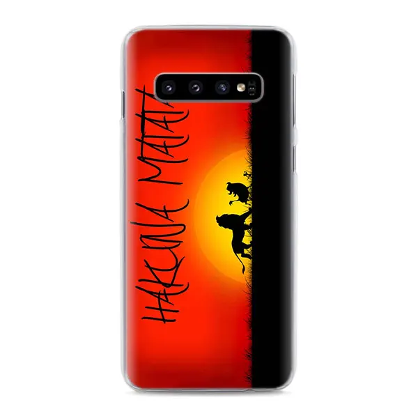 Король Лев Hakuna Matata чехол для телефона s для samsung Galaxy S10e S10 S8 S9 Plus M10 M20 M30 A50 S6 S7 Edge жесткий чехол - Цвет: 09