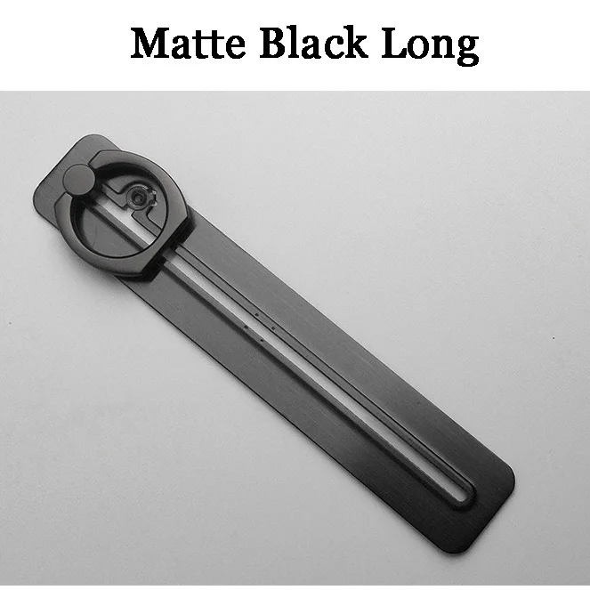 Универсальный держатель-кольцо на палец, тонкое кольцо-держатель мобильного телефона для сотового телефона, ручная подставка, вращающийся на 360 градусов, металлическая подставка - Цвет: Matte Black L