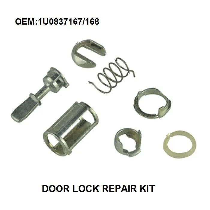 7pcs, Door Lock Repair Kit For Vw Mk4 Golf 4 Bora Front Left & Right, 4