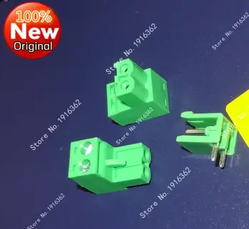 

(1Set=2piece) 30Set=60piece/Lot 5.08MM Pitch PCB Pluggable Terminal Block Connector 2P Right Angle Open KF2EDGK