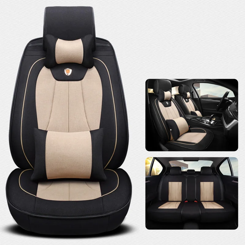 universal car seat cover Cotton&linen fabric automotive seat cover for