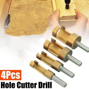 

4pcs/Set Forstner Wood Drill Bit Self Centering Hole Saw Woodworking Tools Set 6/8/13/16mm Forstner Drill Bits