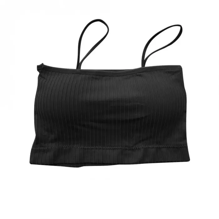 Women Short Solid Color Crop Top Slim Cropped Camisole for Summer NGD88