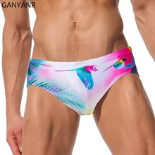 Ganyanr бренд Одежда заплыва Мужские Шорты для купания Гей Мужские Купальники для малышек Sunga бикини Плавание Трусики для женщин Шорты для женщин пикантные Плавание костюм низкой талией пляжные выпуклость surf