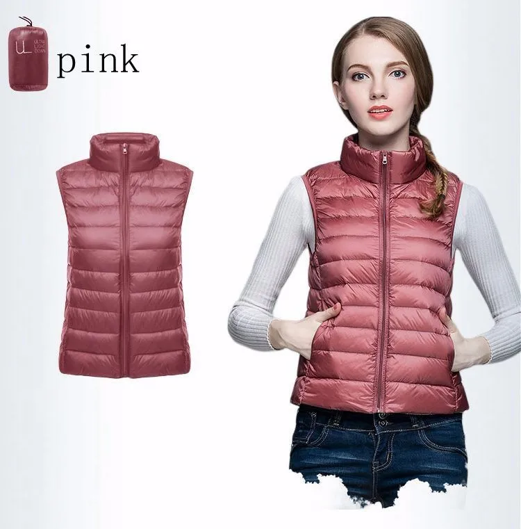 NewBang Brand Women Sleeveless Womens Ultra Light Down Vests Slim Jacket Girl Gilet Plus Lightweight Windproof Warm Waistcoat