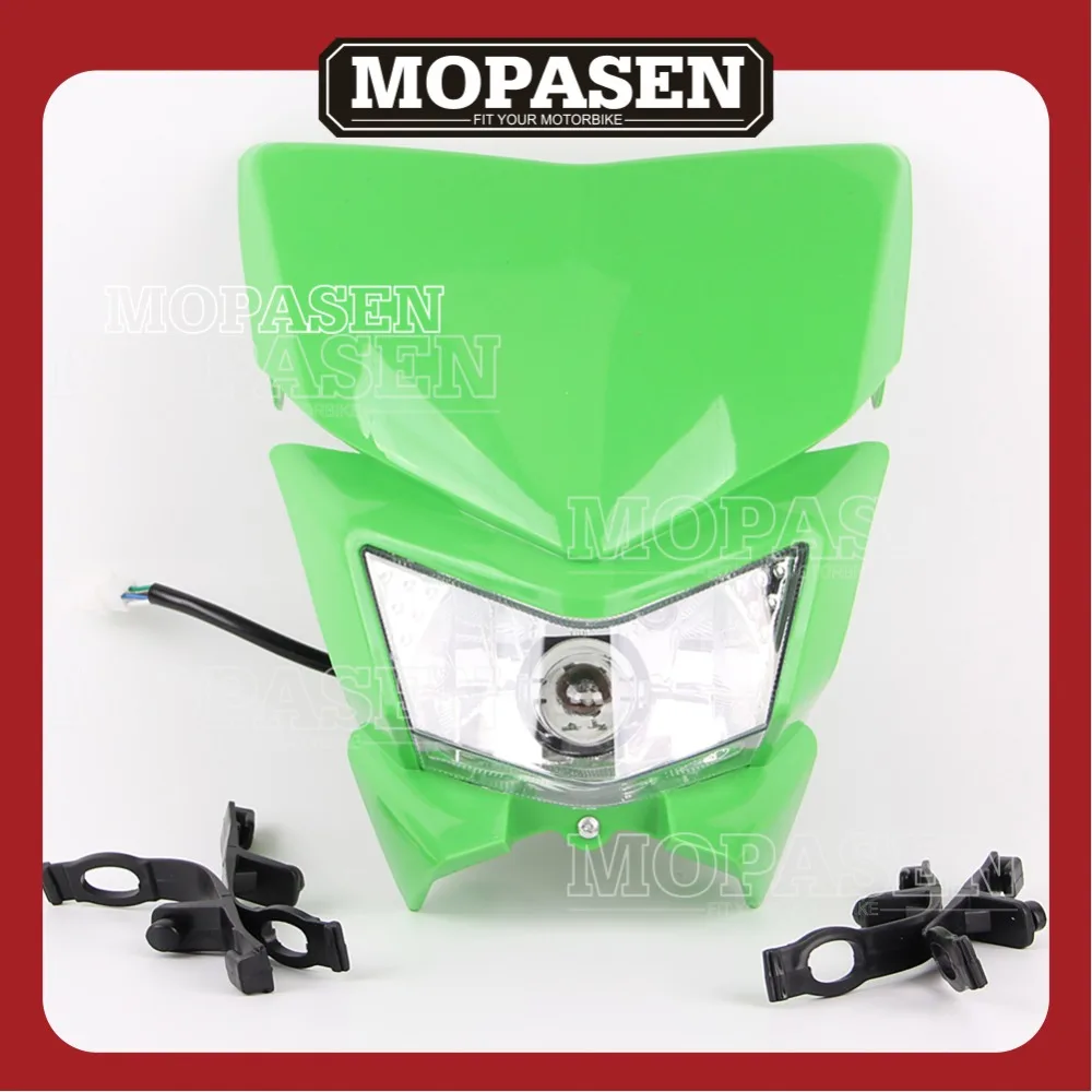 Motorcycle Accessories Universal Headlights Headlamp Street Fighter for Kawasaki KX 65 85 125