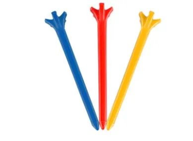 

Suzakoo Plastic Nail Golf Five Claw pattern Golf Tee Ball Support Needle one set random color