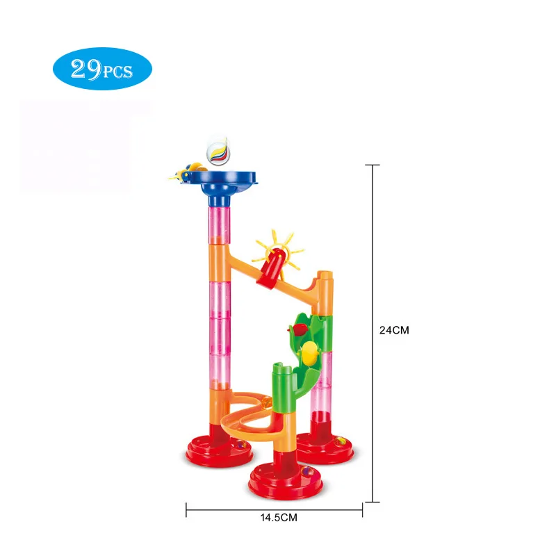 Мраморный трек бегать лабиринт мяч трек строительные блоки игрушки трубчатый трек лабиринт мяч прокатная Игрушка Дети DIY строительные блоки игрушки подарки