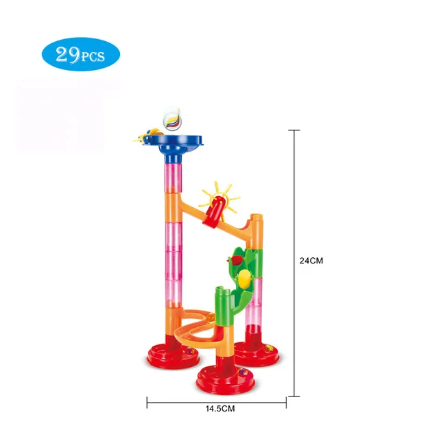 Marble Race Run Maze Ball Track Building Blocks Toys Tubular Track Maze Ball Rolling Toy Children DIY Building Blocks Toys Gifts 2