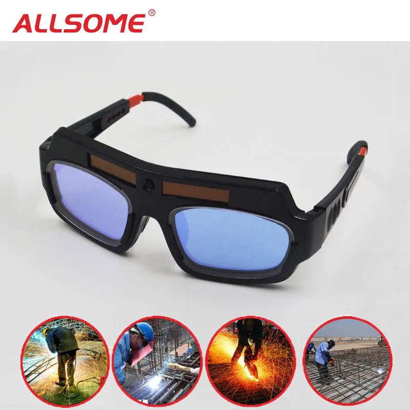 

ALLSOME Solar Auto Darkening Eyes Mask Welding Helmet Welding Mask Eyeshade/Patch/Eyes Goggles for Welder Eyes Glasses HT1588